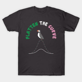 Flatten The Curve || Puffin || Newfoundland and Labrador T-Shirt